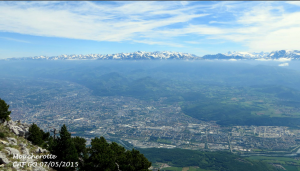 Encyclopédie environnement - couleur du ciel - poussière polluante Grenoble