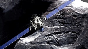 Encyclopédie environnement - pénurie d'eau - mission Rosetta - rosetta flyng comet 67P