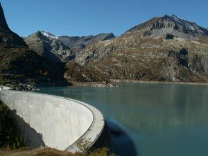 Encyclopédie environnement - glaciers fleuves - barrage d'Emosson - emosson dam switzerland