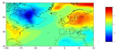 climat - indices - oscillation nord atlantique - hiver - pression surface - schema - encyclopedie environnement
