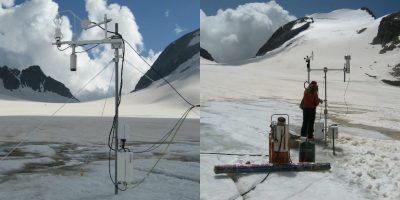 glaciers - glaciers montagnes - station meteorologique - mesure temperature glaciers - encyclopedie environnement 
