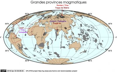 grandes provinces magmatiques - extinctions massives