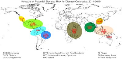 infectious diseases world map