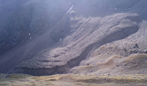 Encyclopédie environnement - permafrost - pergélisol - glacier rocheux de Laurichard - rocky glacier laurichard france