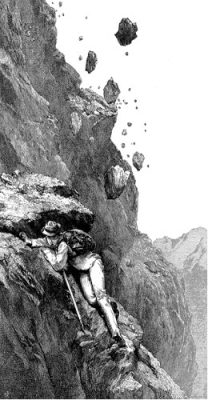 环境百科全书-山地法：如何调和特殊的自然和人类活动-爱德华·惠珀的版画“马特洪峰上的大炮”