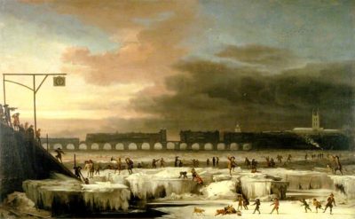 环境百科全书-气候变化与古代文明-冰冻的伦敦泰晤士河