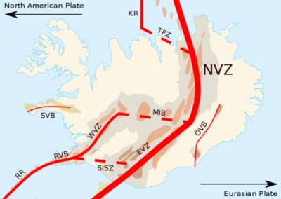 环境百科全书-拉基裂缝喷发，1783-1784-冰岛地形