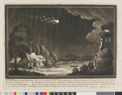 环境百科全书-拉基裂缝喷发，1783-亨利·鲁宾逊，”对流星的精确描述