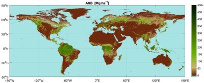 carte biomasse aerienne 